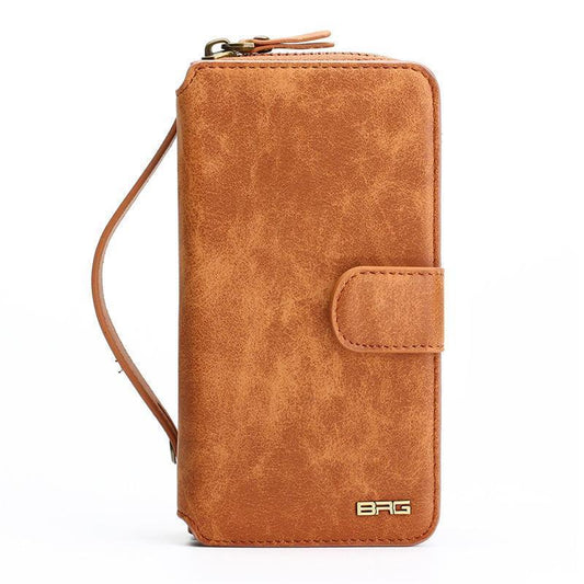 Multifunction Wallet Leather Case For iPhone7 7Plus 6S 6Plus 5S SE Zipper Purse Pouch Phone Cases Lady Women Style Handbag Cover