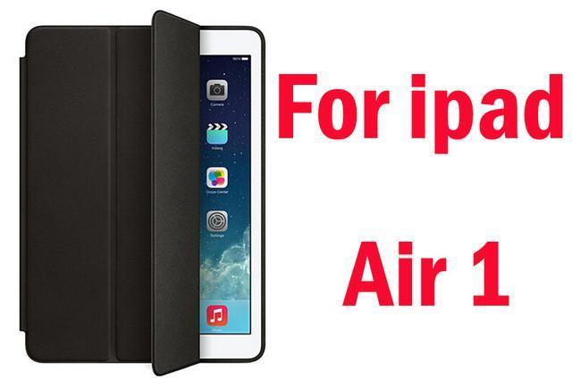 Original 1:1 PU Leather Ultra Thin Slim Smart Case for Ipad air 2 / air 1 ( Ipad 5 6 ) For Ipad Mini 1 2 3 Stand Cover LOGO