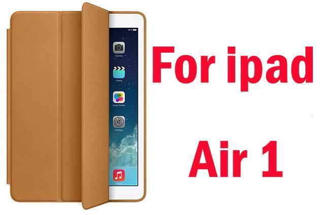 Original 1:1 PU Leather Ultra Thin Slim Smart Case for Ipad air 2 / air 1 ( Ipad 5 6 ) For Ipad Mini 1 2 3 Stand Cover LOGO