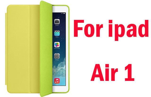 Original 1:1 PU Leather Ultra Thin Slim Smart Case for Ipad air 2 / air 1 ( Ipad 5 6 ) For Ipad Mini 1 2 3 Stand Cover LOGO