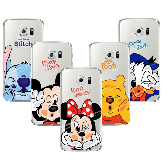 Mickey Minnie Case For Coque Samsung Galaxy Grand Prime S3 S4 S5 S6 S7 Edge S8 Plus J2 J3 J5 J7 A3 A5 2016 2015 2017 Cover