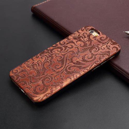 New Brand Thin Luxury Bamboo Wood Phone Case For Iphone 5 5S 6 6S 6Plus 6S Plus 7 7Plus Cover Wooden High Quality Shockproof