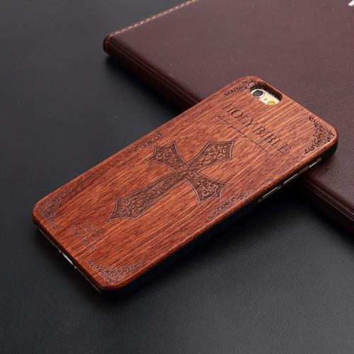 New Brand Thin Luxury Bamboo Wood Phone Case For Iphone 5 5S 6 6S 6Plus 6S Plus 7 7Plus Cover Wooden High Quality Shockproof