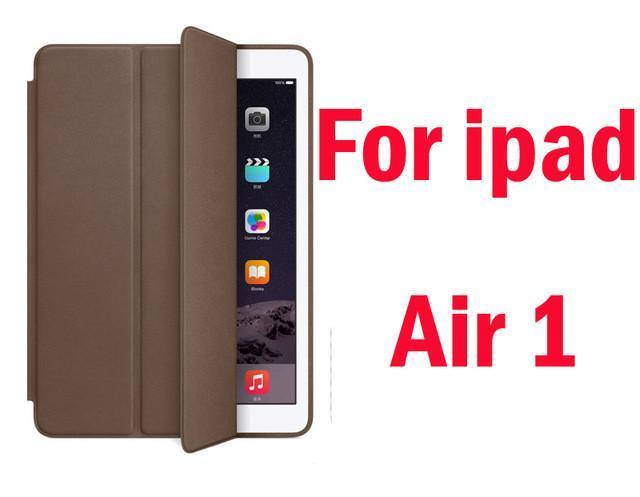 Original 1:1 PU Leather Ultra Thin Slim Smart Case for Ipad air 2 / air 1  ( Ipad 5 6 ) For Ipad Mini 1 2 3 Stand Cover LOGO