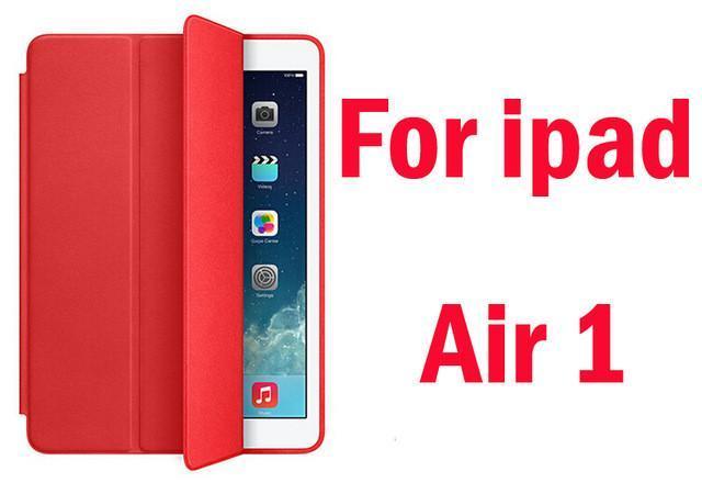 Original 1:1 PU Leather Ultra Thin Slim Smart Case for Ipad air 2 / air 1  ( Ipad 5 6 ) For Ipad Mini 1 2 3 Stand Cover LOGO