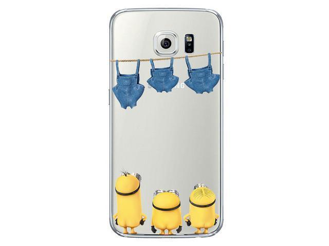 Minion Coque For Samsung Galaxy S7 Edge S8 Plus S6 S5 S3 J3 J5 A3 A5 2016 2017 Grand Prime Case for iPhone 5 5S SE 6S 7 7 Plus